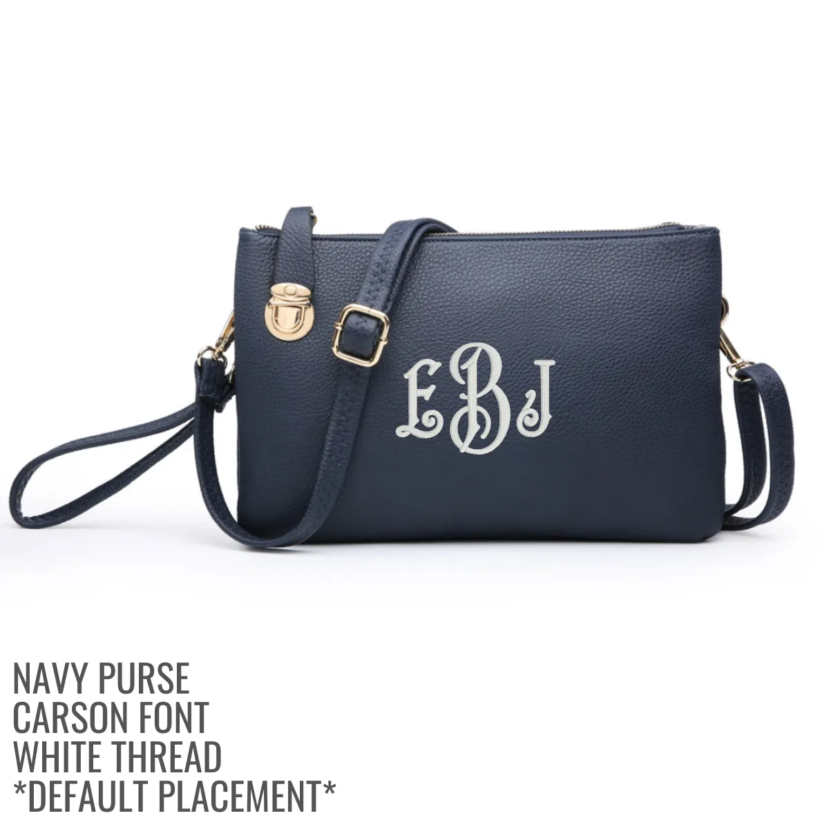 Large Sarah Clutch with Crossbody Strap - Vegan Leather - 7 Colors