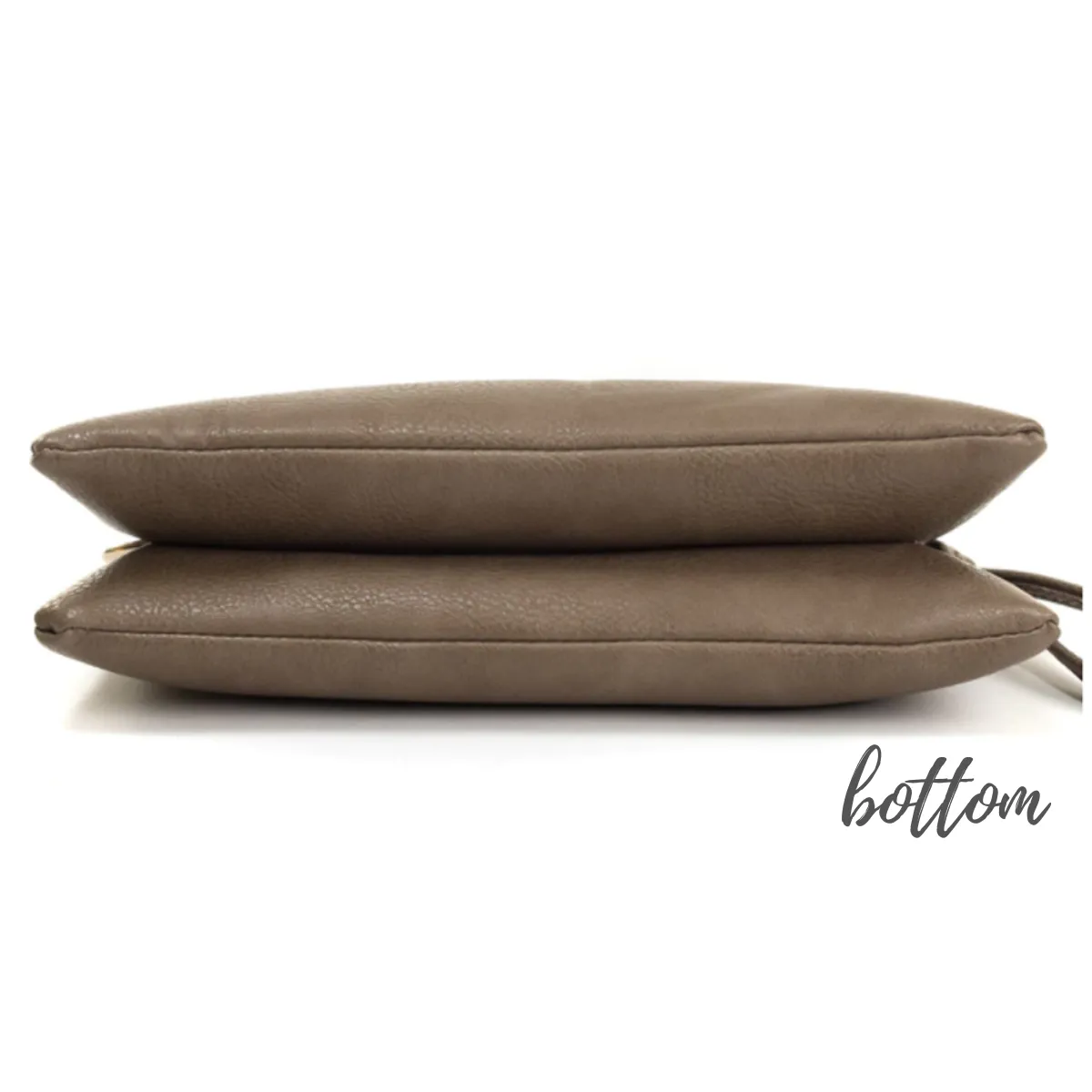 Large Sarah Clutch with Crossbody Strap - Vegan Leather - 7 Colors