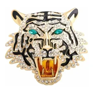 Large Tiger Head Brooch