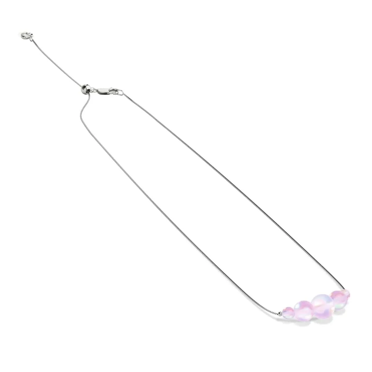 Lavender | .925 Sterling Silver | Mermaid Glass Infinity Clasp Anklet