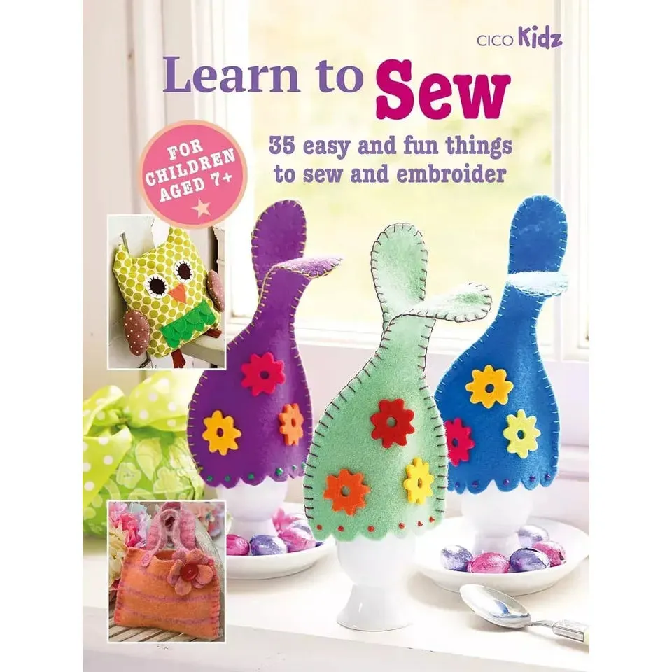 Learn to Needle-Felt, Knitted Home, Children's Learn to Sew Book & Learn to Needle-Felt 4 Books Set