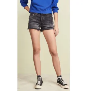 Levi's 501 Shorts in Trashed Black Size 26