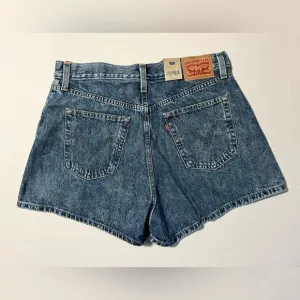 Levi’s High-Waisted  High Rise Mom Shorts size 31 NWT blue