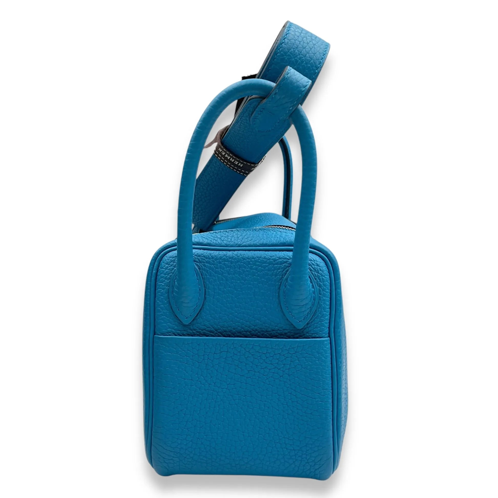 Lindy Mini Blue Frida in Clemence, Palladium hardware