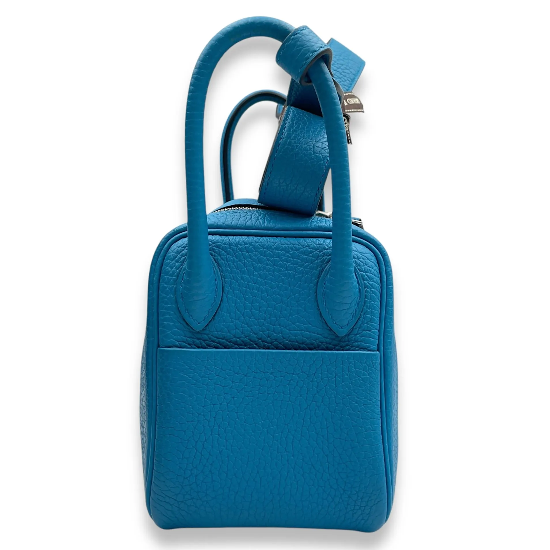 Lindy Mini Blue Frida in Clemence, Palladium hardware