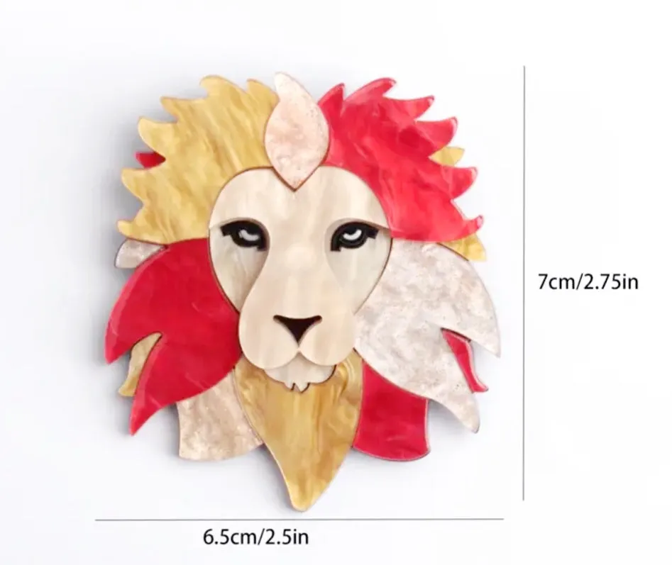 Lion Brooch