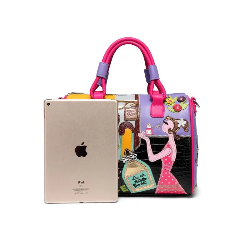 Luxury Women Pu Leather Handbag Fashion Large Capacity High Quality Ladies Boston Crossbody