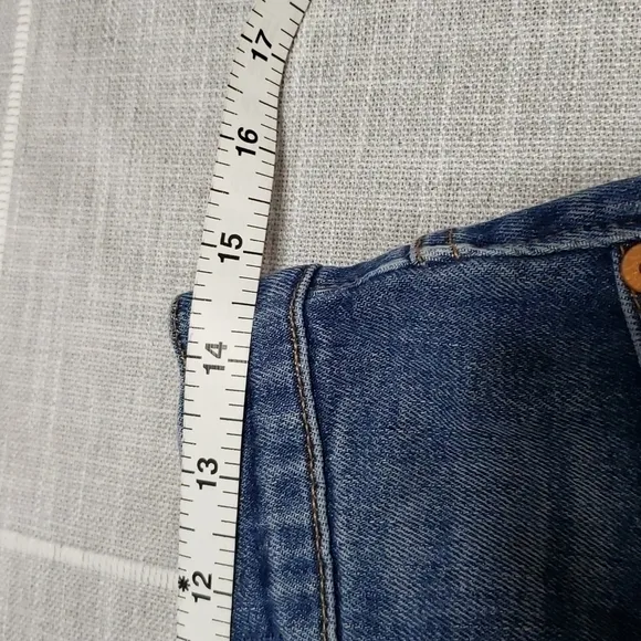 MADEWELL High-Rise Denim Shorts in Glenoaks Wash: Cutoff Edition, Size 28