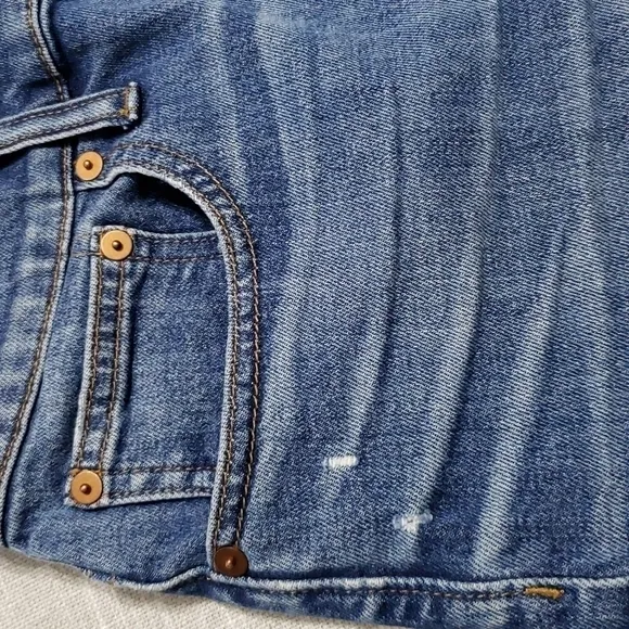 MADEWELL High-Rise Denim Shorts in Glenoaks Wash: Cutoff Edition, Size 28