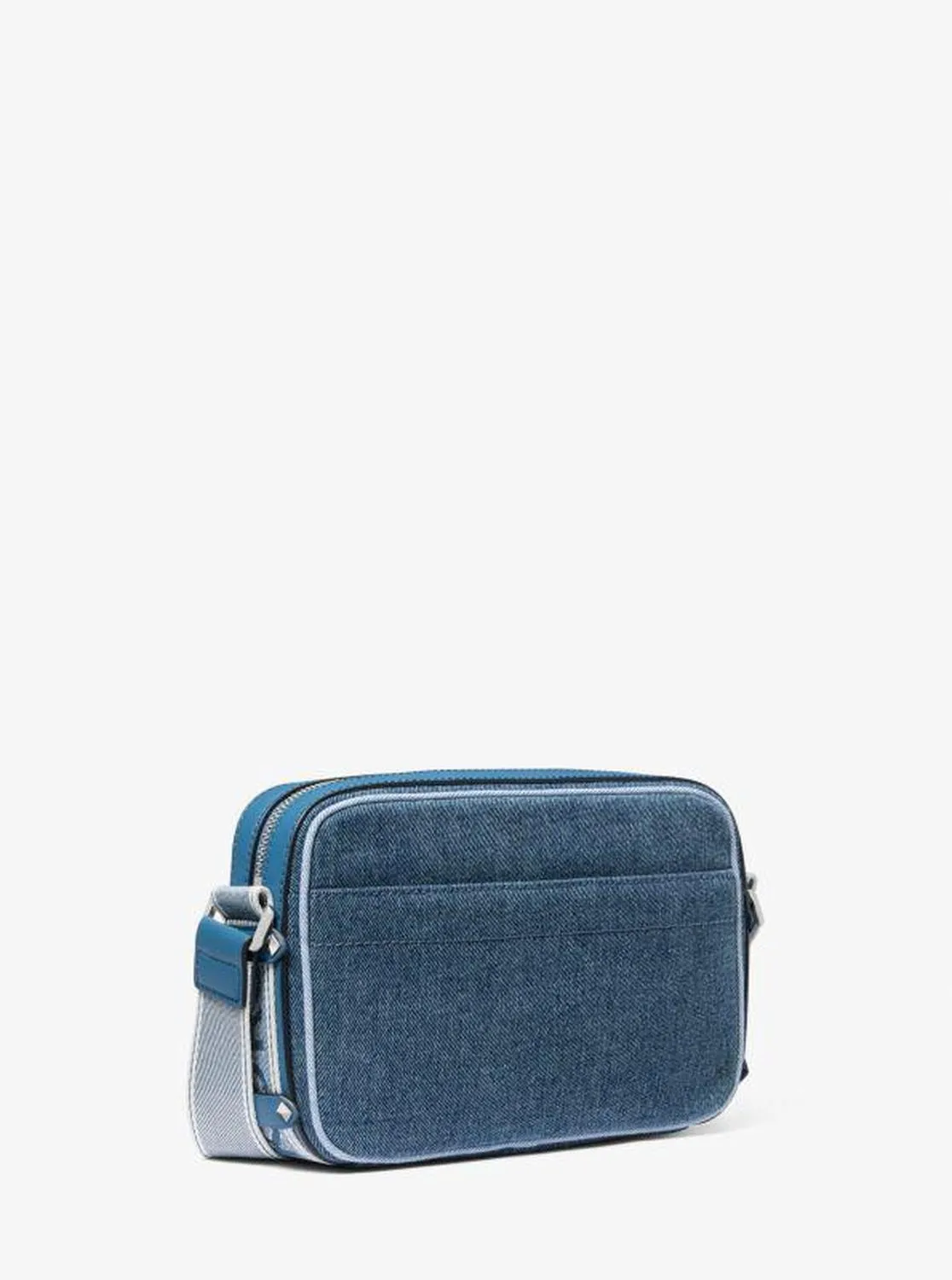 Maeve Large Two-Tone Denim Crossbody Bag