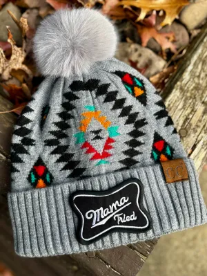 Mama Tried Aztec Beanie
