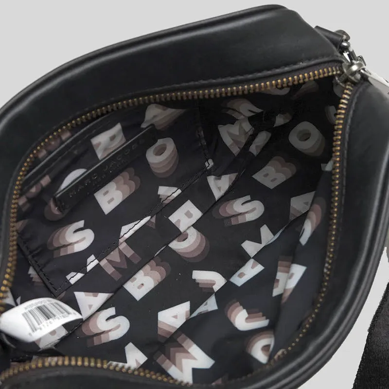 Marc Jacobs DTM The Flash Leather Crossbody Bag Black RS-H107L01SP22