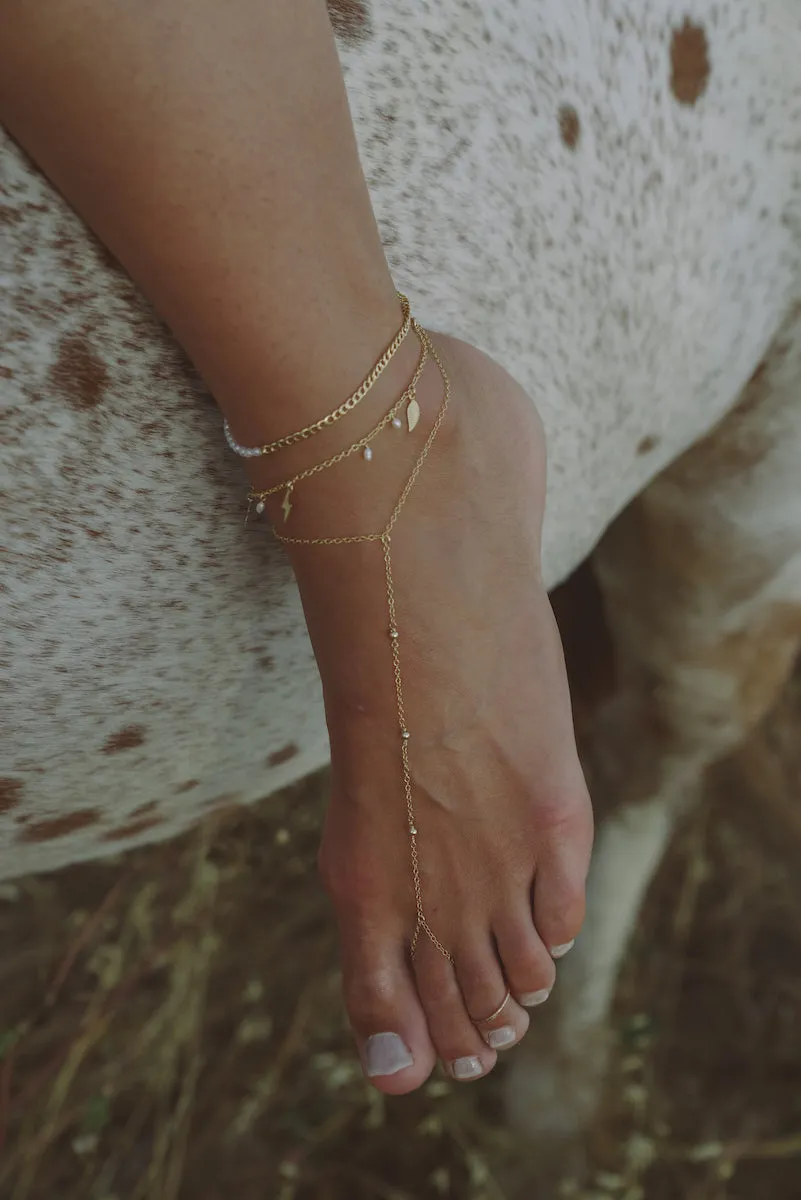 Marigold Foot Chain