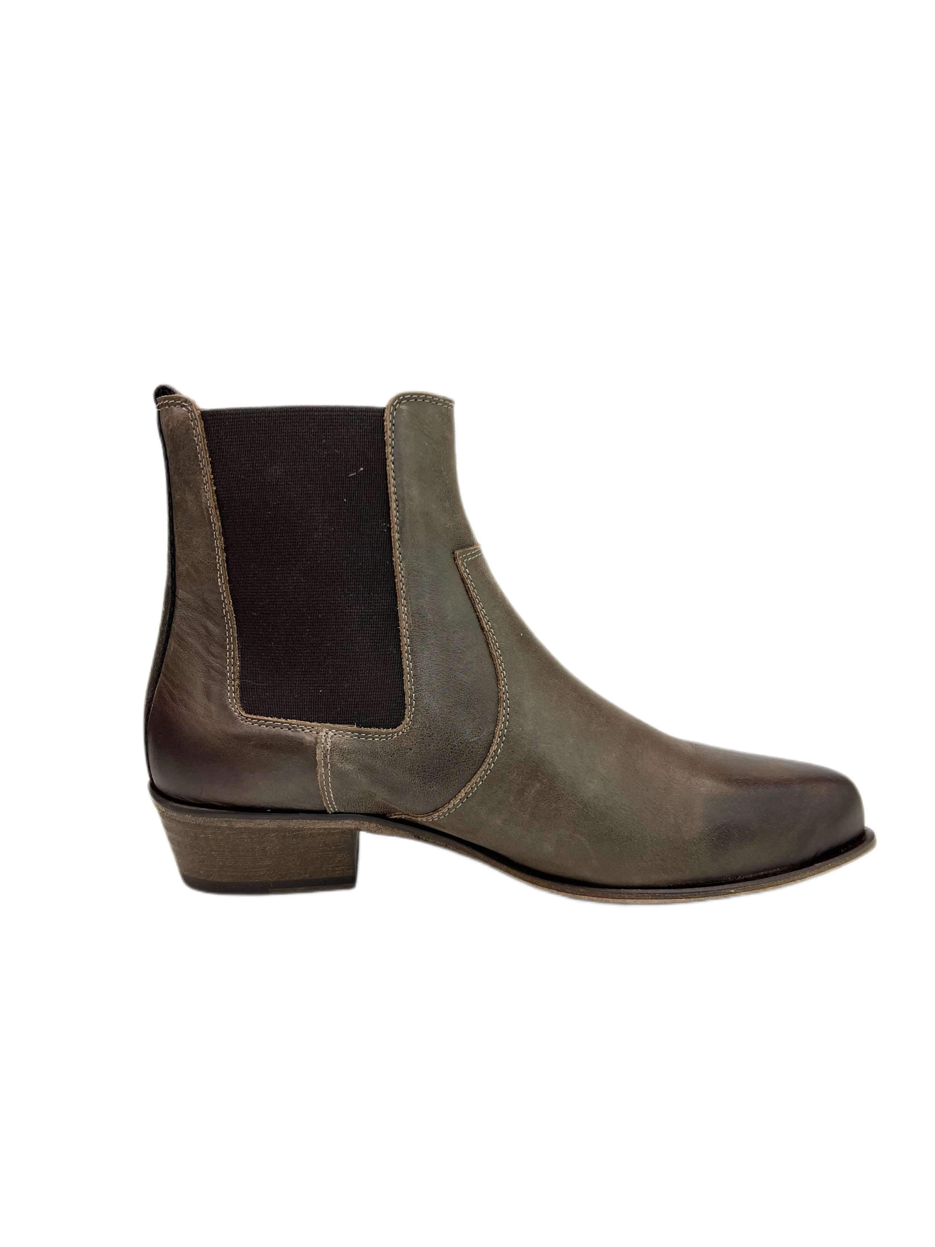 Max Mara Women's Dark Brown Rolf Leather Ankle Boots Size 7 NWB