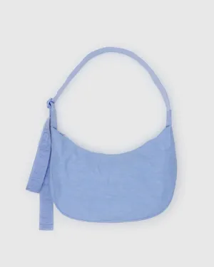 Medium Nylon Baggu Crescent Bag - French Blue