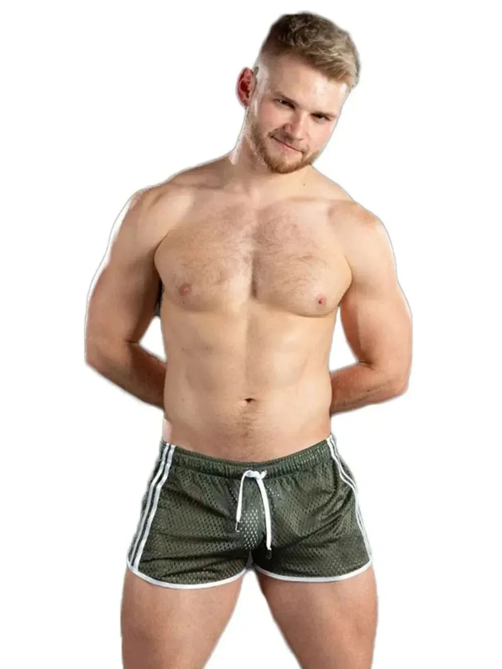 Men's Drawstring Side Striped Active Shorts