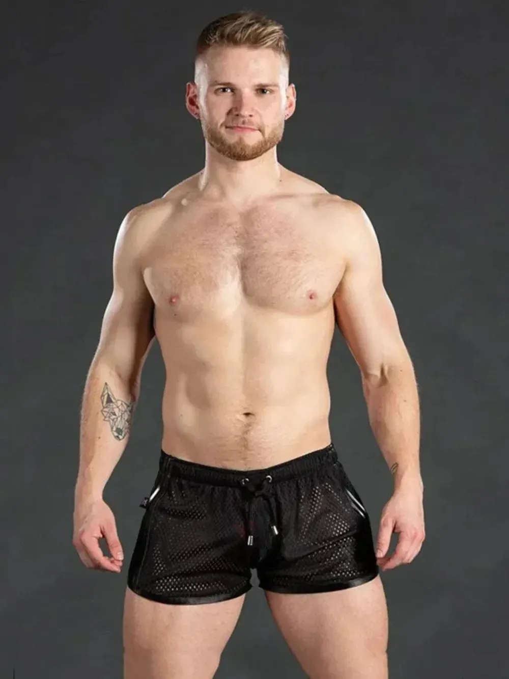 Men's Drawstring Side Striped Active Shorts