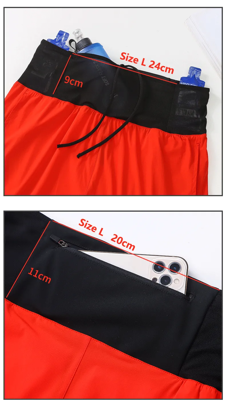 Men's High-Waisted Trail Running Shorts