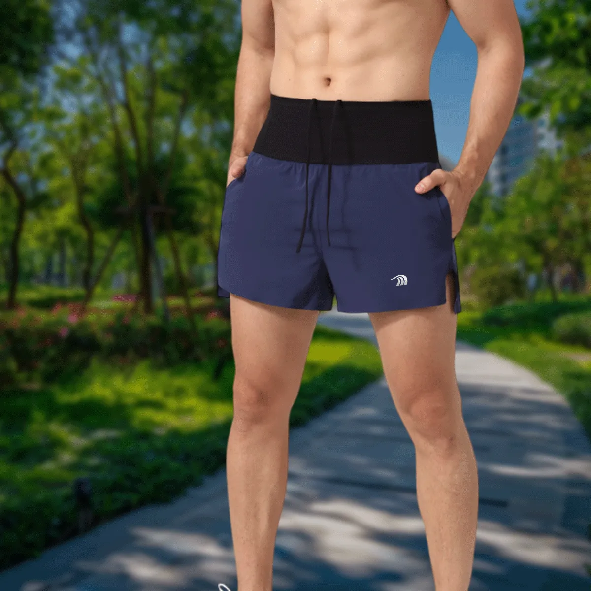 Men's High-Waisted Trail Running Shorts