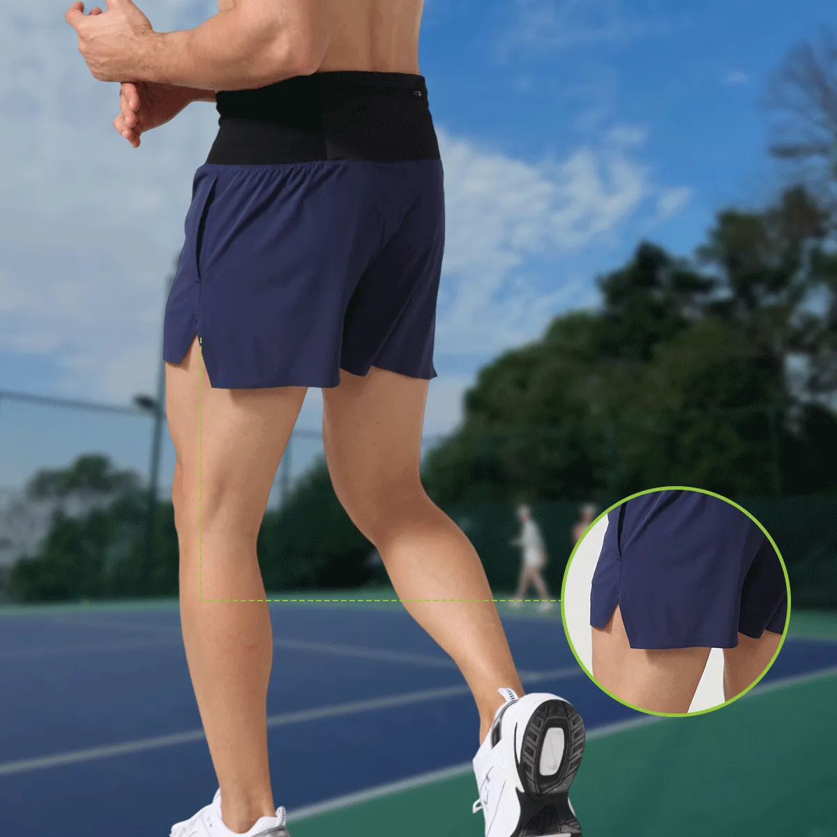 Men's High-Waisted Trail Running Shorts