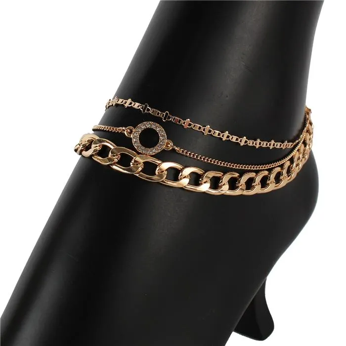 Metal Multi Link Chain Anklet
