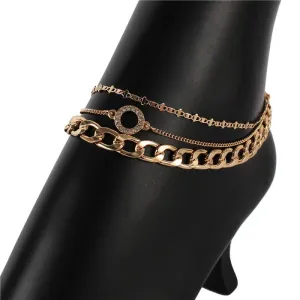 Metal Multi Link Chain Anklet