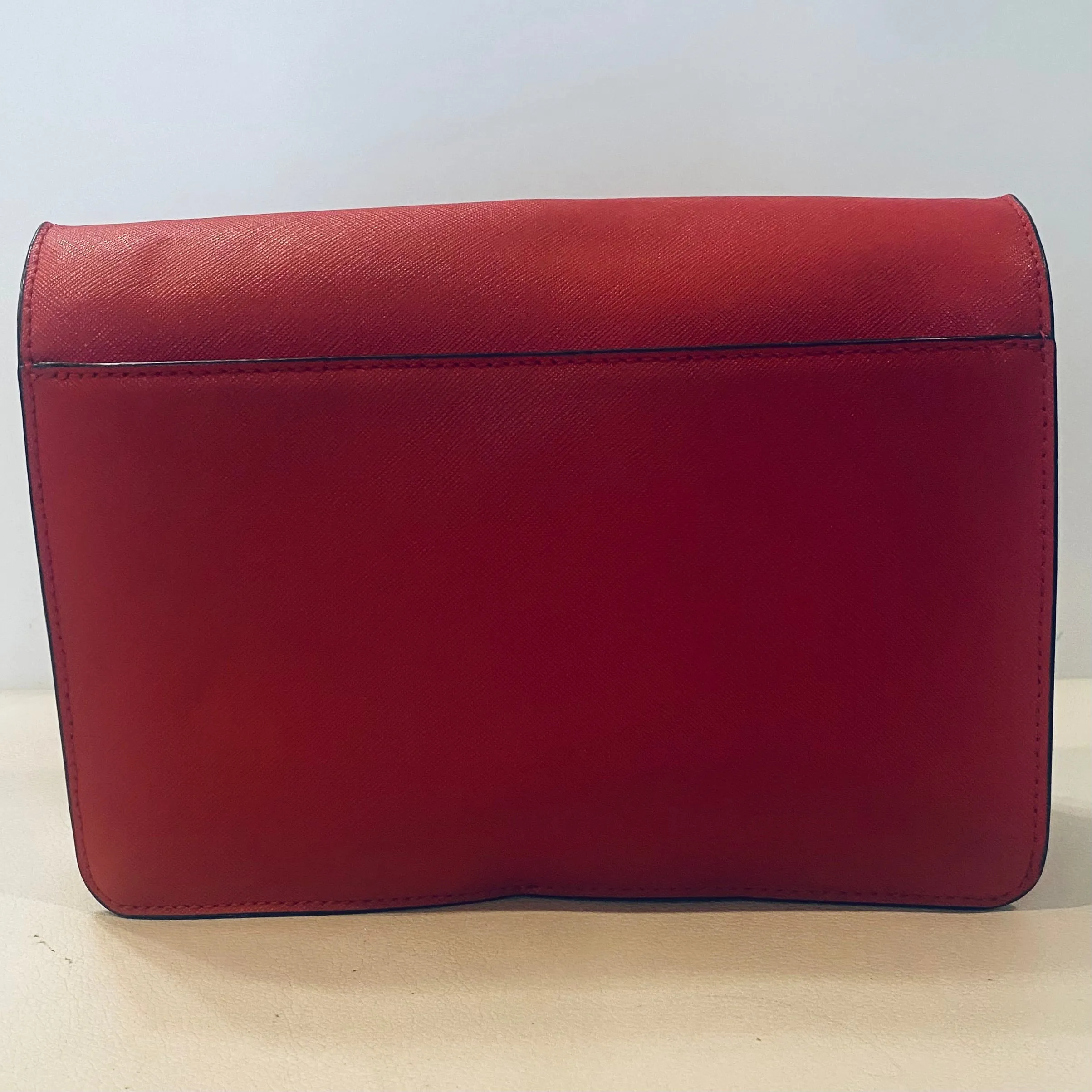 MICHAEL KORS Daniela Large Saffiano Leather Crossbody Bag Red