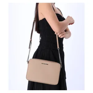 Michael Kors JetSet Large EastWest Saffiano Leather CrossbodyBag Camel
