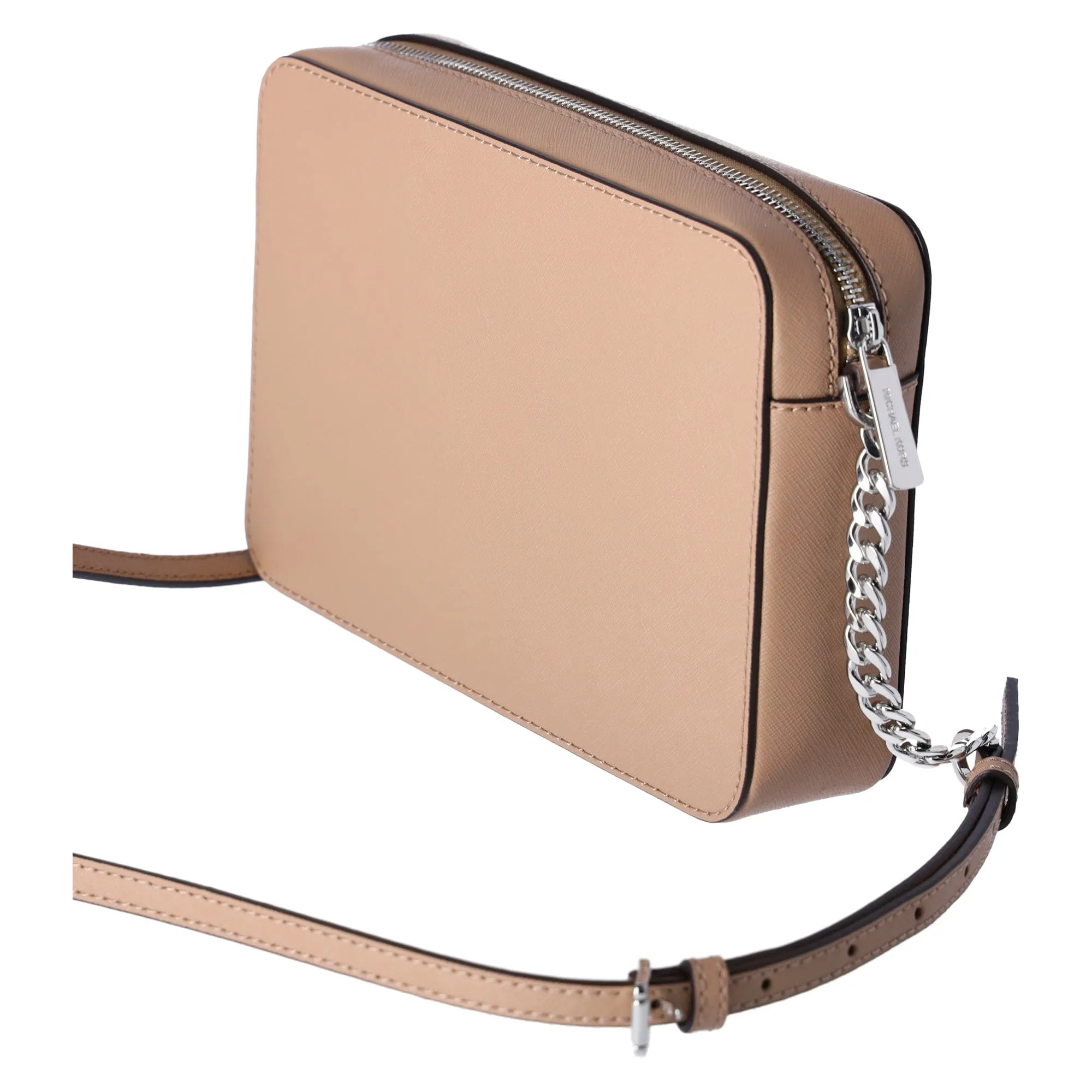 Michael Kors JetSet Large EastWest Saffiano Leather CrossbodyBag Camel