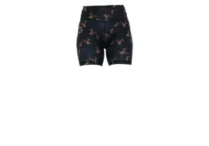 Midnight Blooms Mid Shorts with pockets