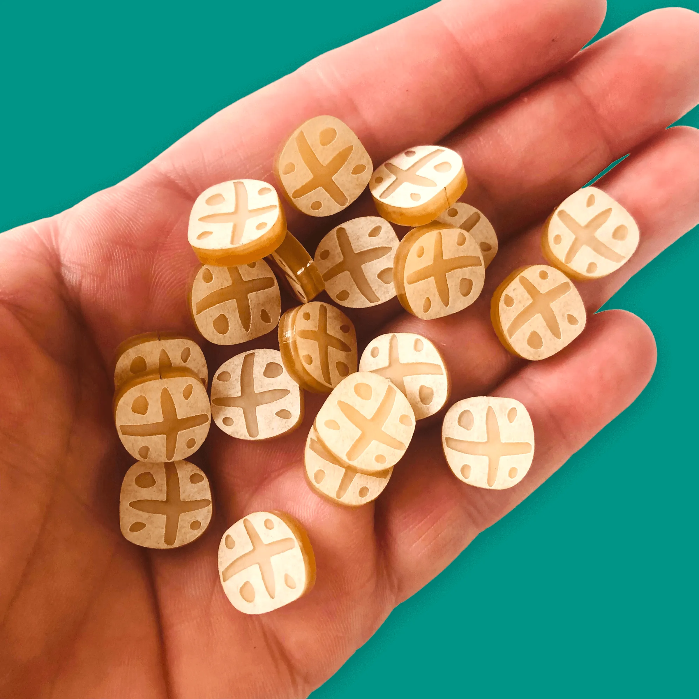 Mini 12mm Hot Cross Bun - 10 pair set