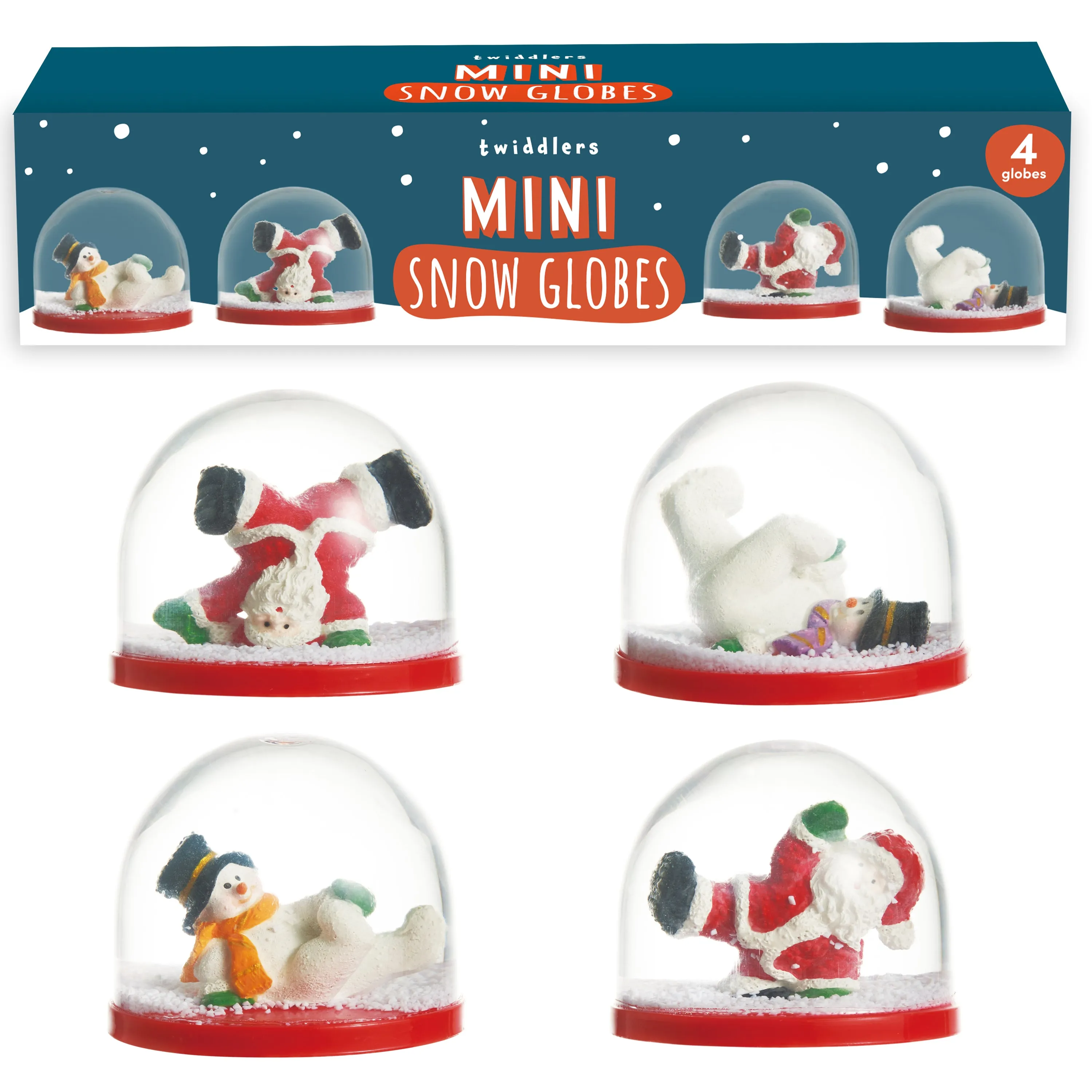 Mini Christmas Snow Globe Decorations