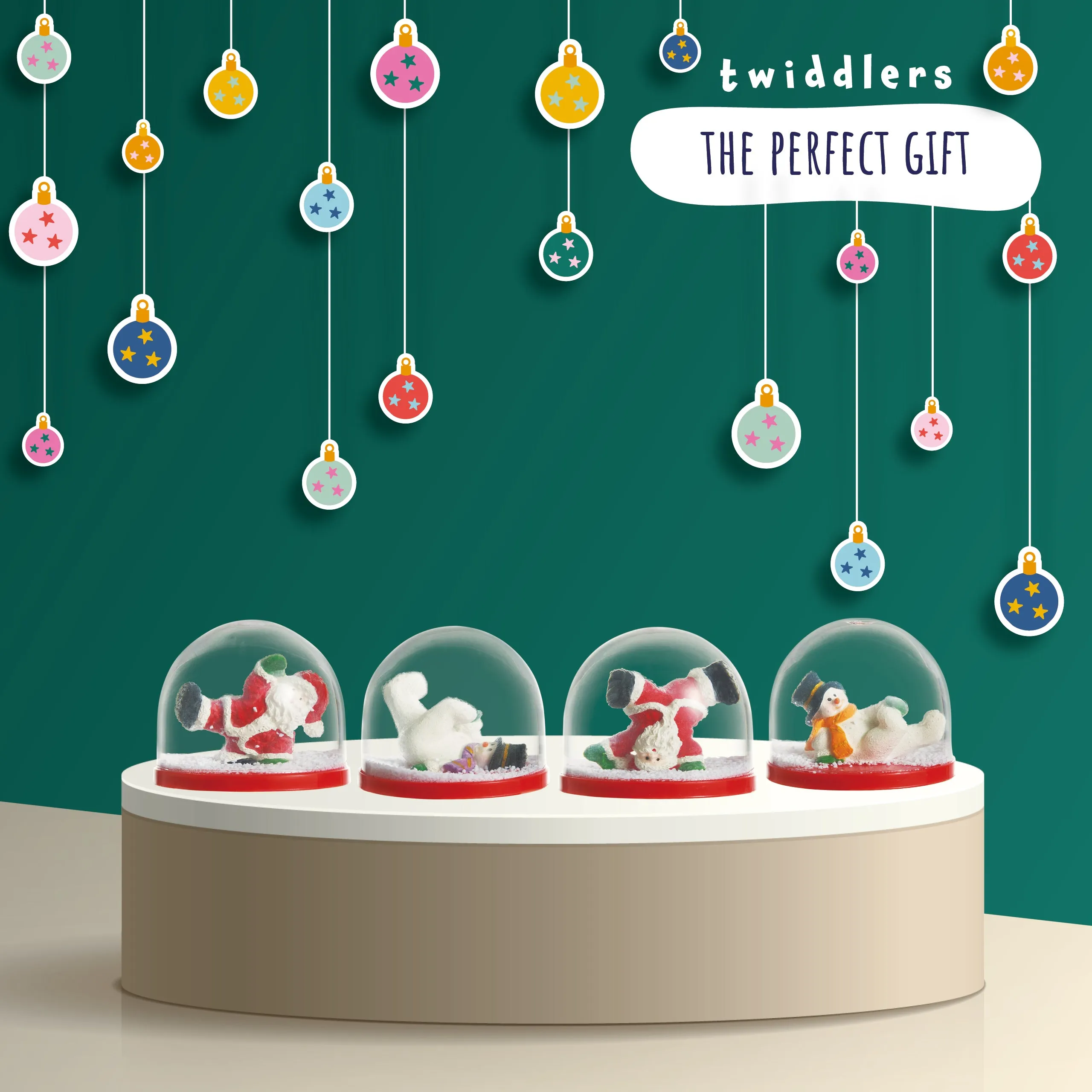 Mini Christmas Snow Globe Decorations