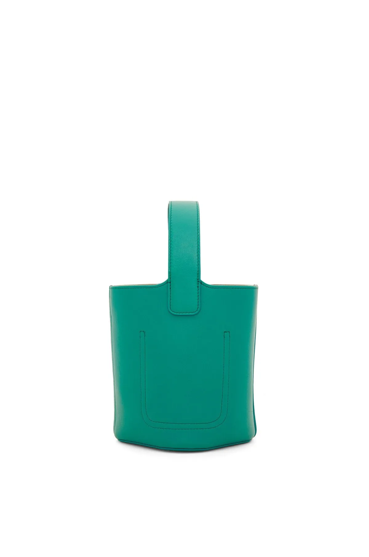 Mini Pebble Bucket Bag In Mellow Calfskin