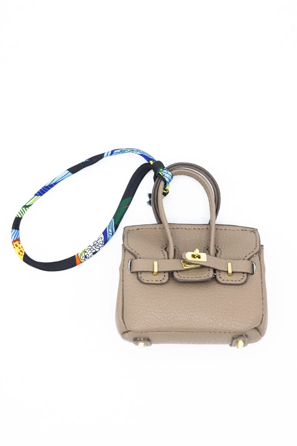 Mini Purse Charm in Taupe | BAK510005-TAUPE
