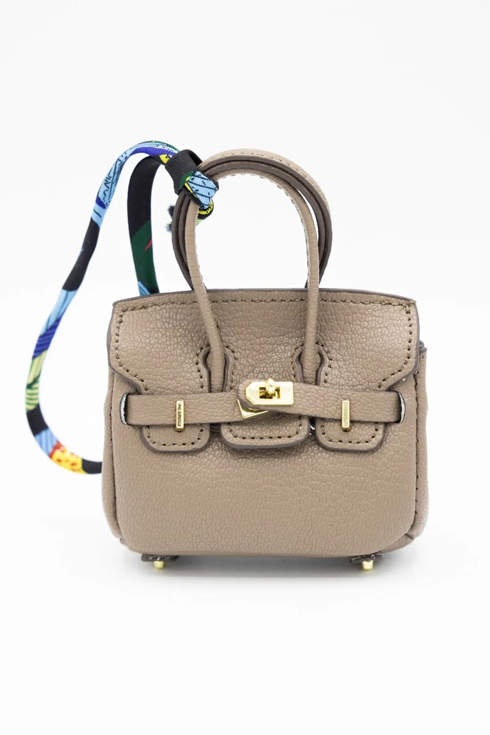Mini Purse Charm in Taupe | BAK510005-TAUPE