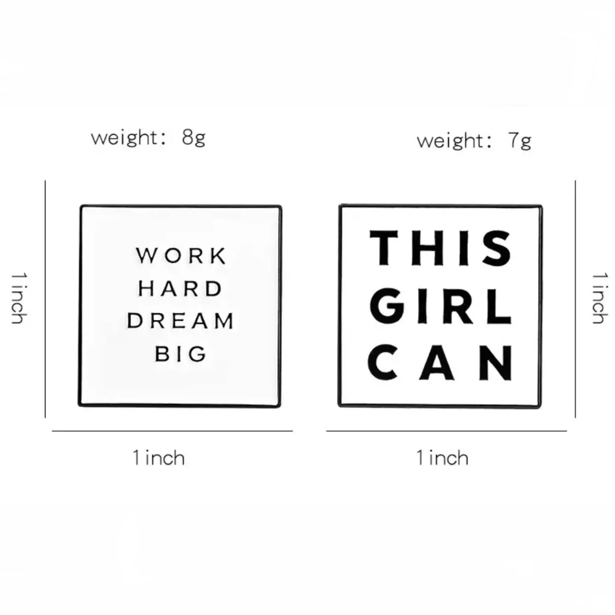 Motivational Brooch Enamel Pin