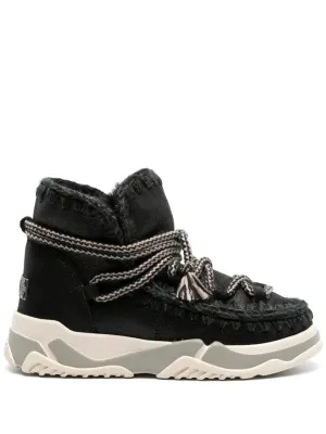 Mou Scoubidou leather ankle boots