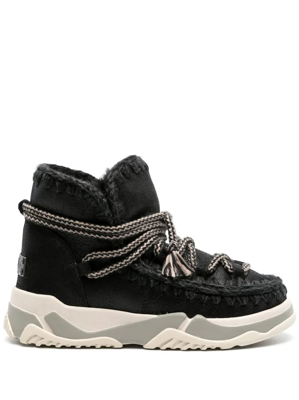 Mou Scoubidou leather ankle boots