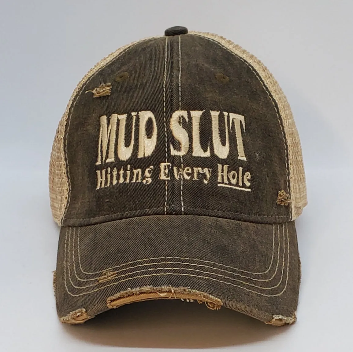 Mud slut hitting every hole