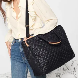 MZ Wallace Large Box Tote in Black
