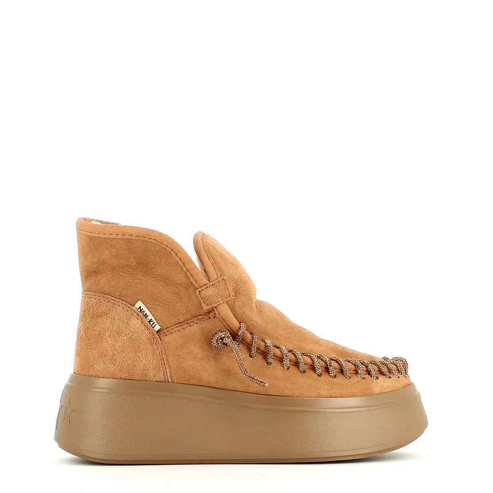 Nan-Ku Couture Chain Camel Boot