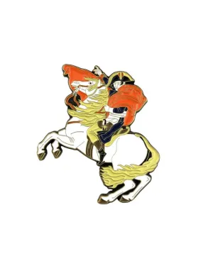 Napoleon Crossing the Alps Enamel Pin