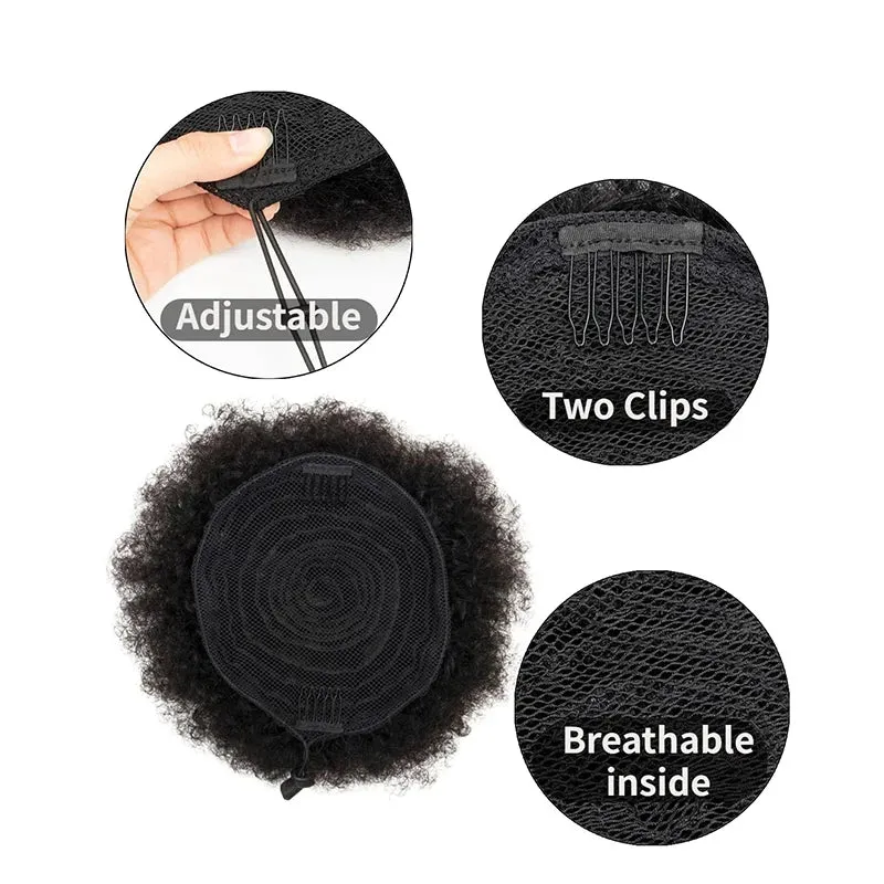 Natural Black Hair Puff