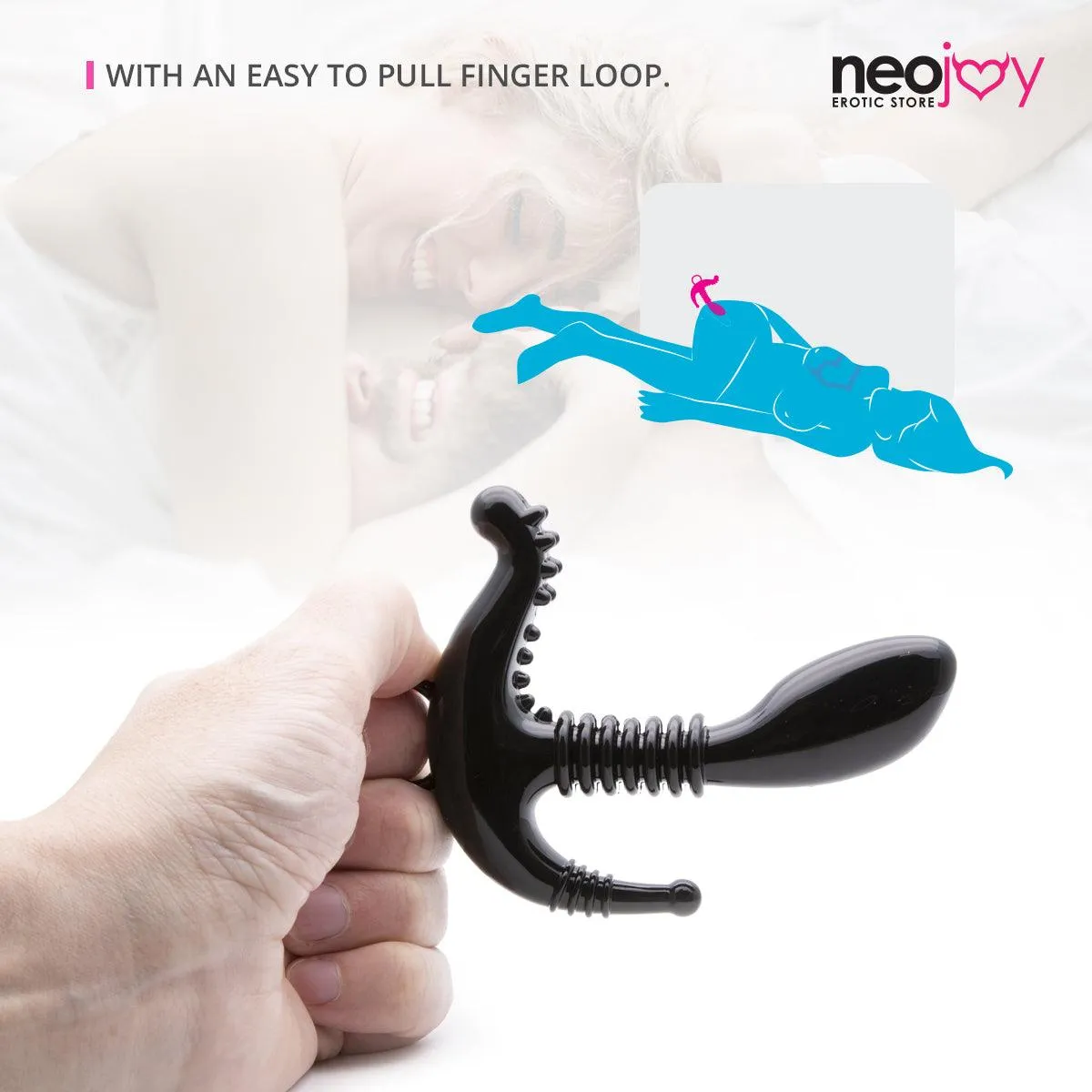 Neojoy P-Spot Hit - Solid Prostate Massager - Anal Sex Toy Perineum Stimulator - G-Spot Penetrator Adult Sex Toy
