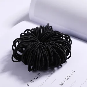 New 100PCS/Lot Girls Candy Colors Nylon 3CM Rubber Bands Children Safe Elastic Hair Bands Ponytail Holder Kids Hair Accessories