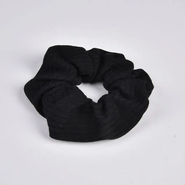 New Arrial Vintage Black & White Check Ponytail Holder Scrunchies Ring Elastic Hair Tie for Women & Girl Hair Accessoires