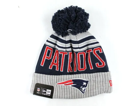 New England Patriots New Era Pom Beanie (TEAM COLORS)