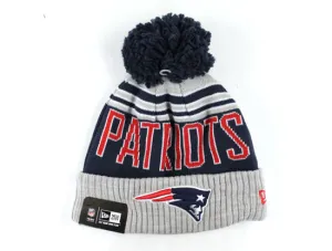 New England Patriots New Era Pom Beanie (TEAM COLORS)