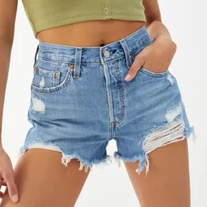NEW Levi’s 501 High Rise Distressed Shorts